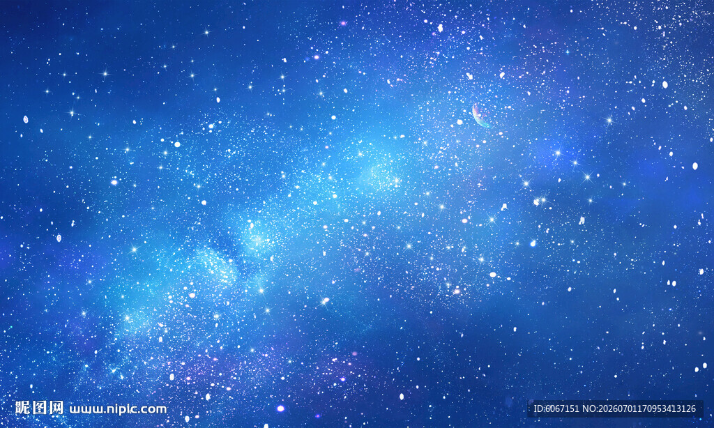 梦幻璀璨星空天花软膜背景图