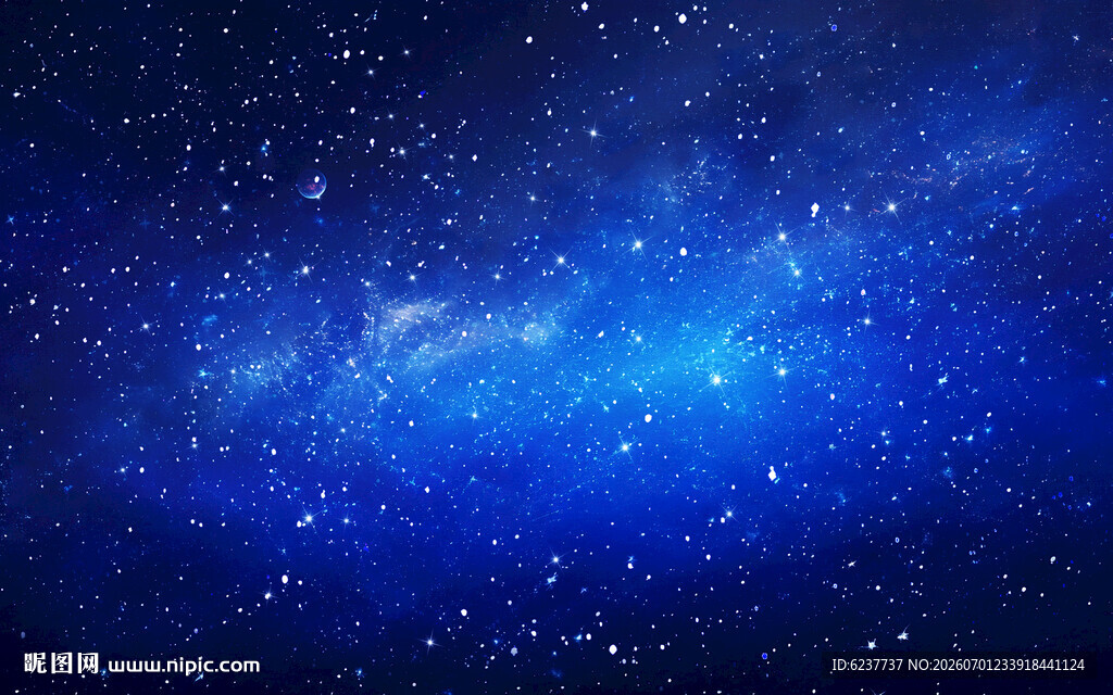黑色宇宙星空背景墙