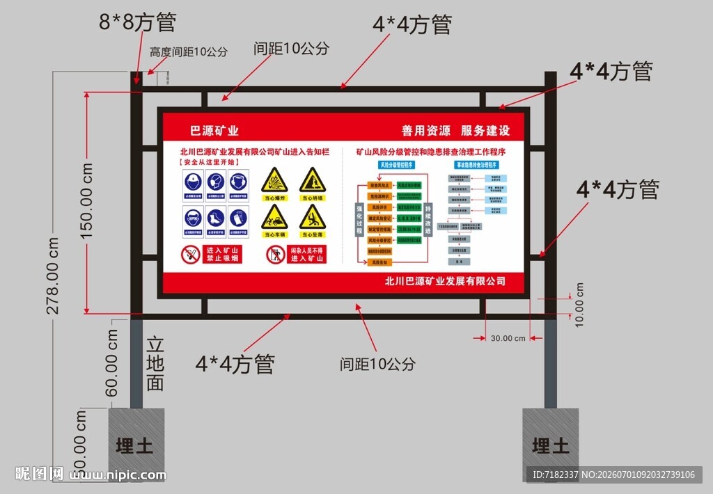 矿山展板