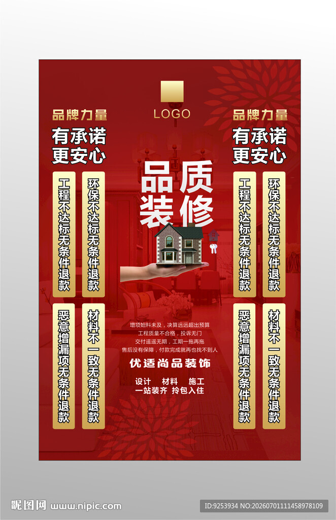 品质保障宣传海报