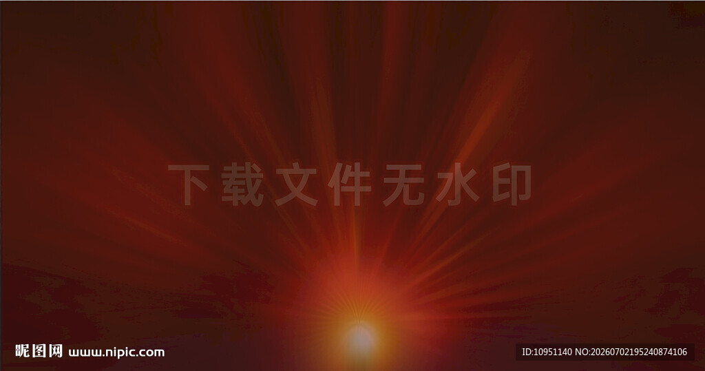 红色光芒背景图