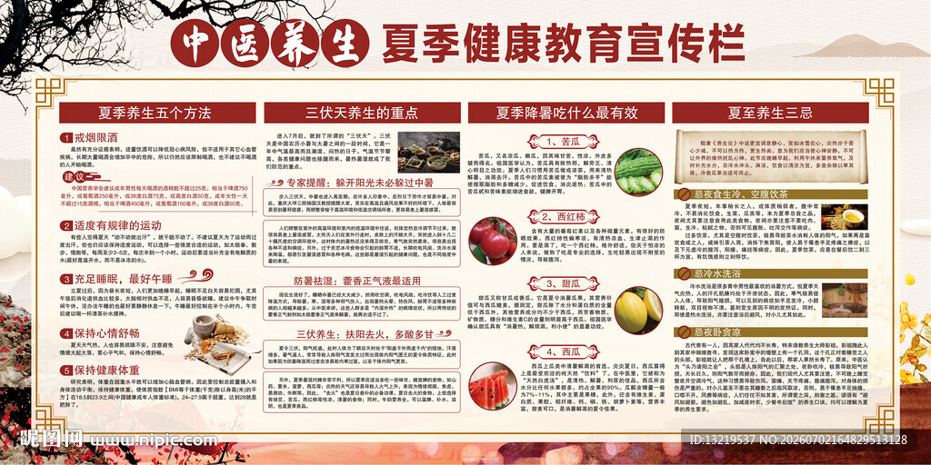 中医夏季健康教育