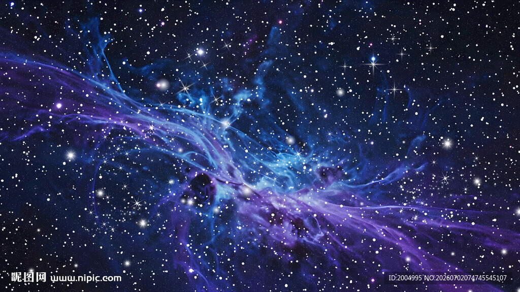 蓝紫色星空