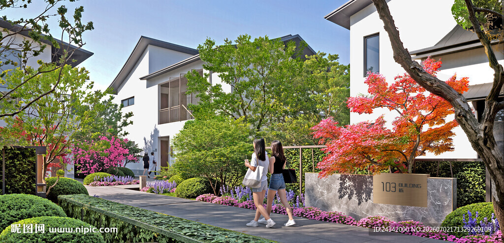 温馨社区花园式居住环境