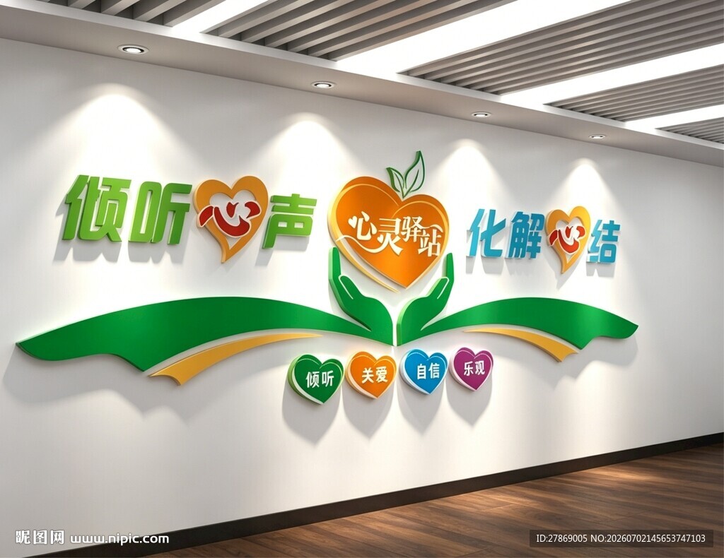 心理咨询室文化墙