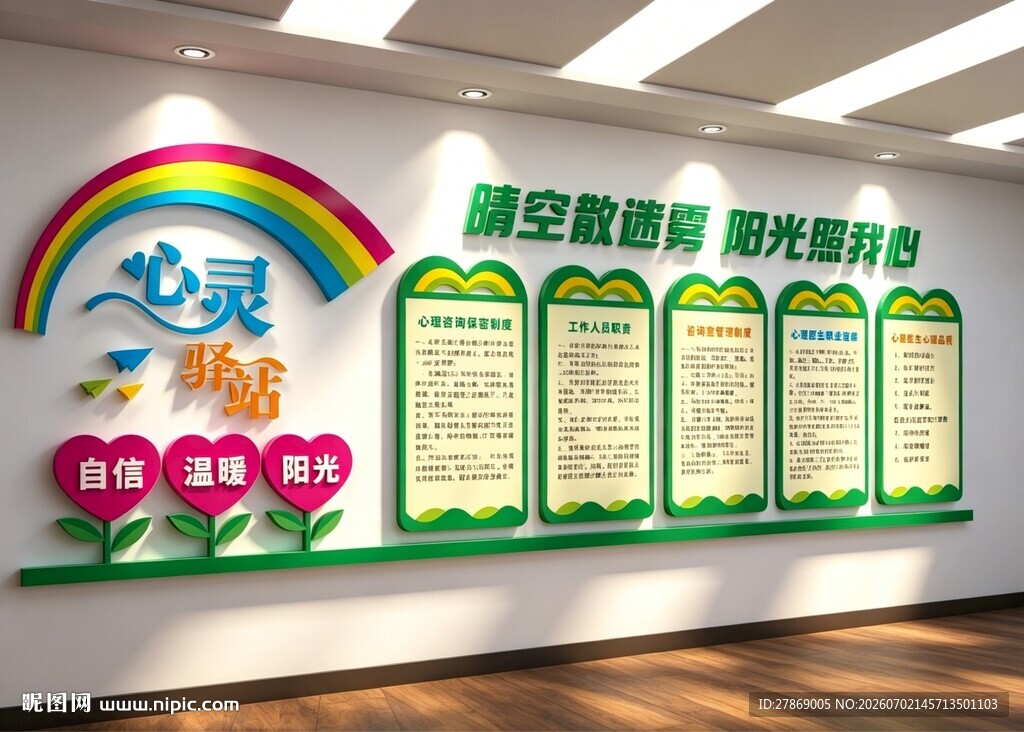 心理咨询室文化墙
