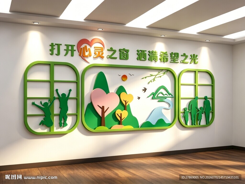 心理咨询室文化墙