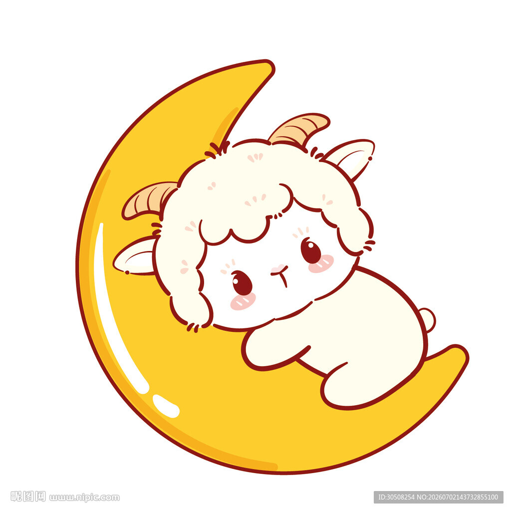 月亮上的小羊