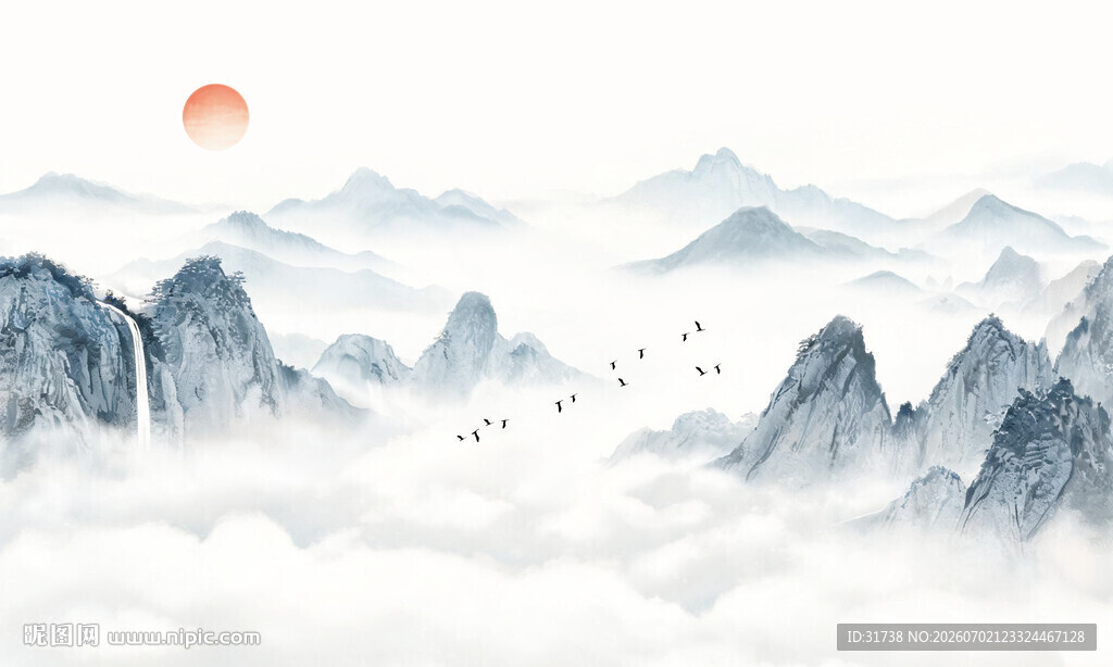 水墨山水画