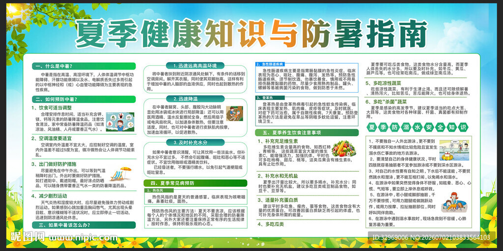 夏季健康知识与防暑指南