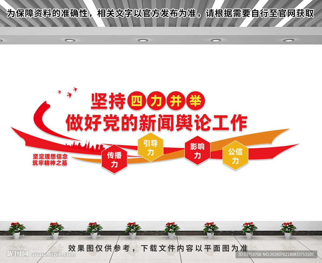 四力并举文化墙