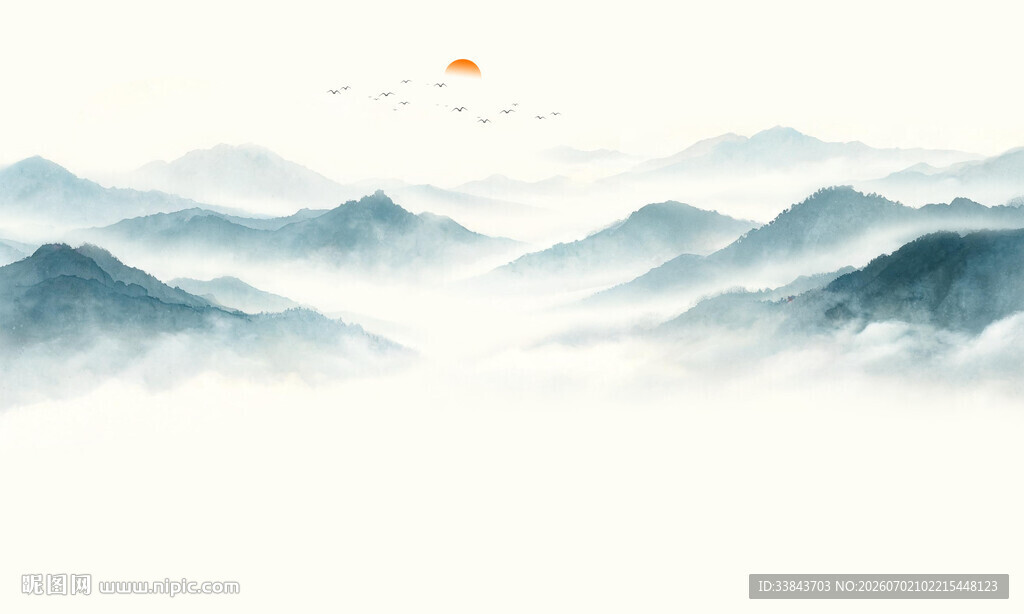 新中式山水画