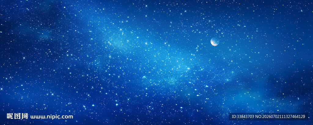 蓝色星空天花软膜
