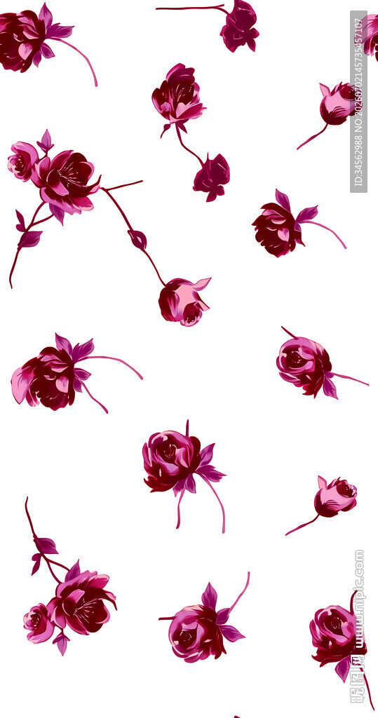 手绘花 小碎花