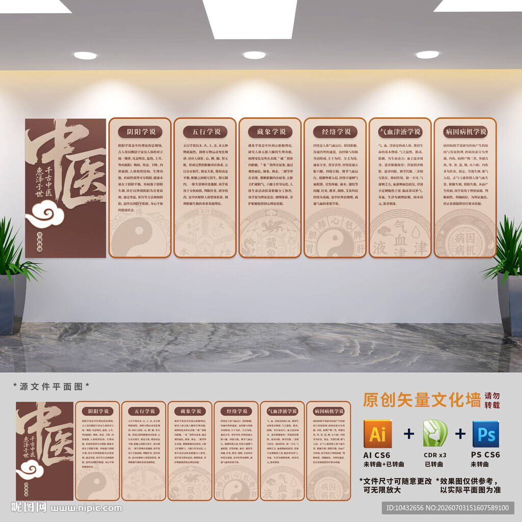 中医学说展板文化墙