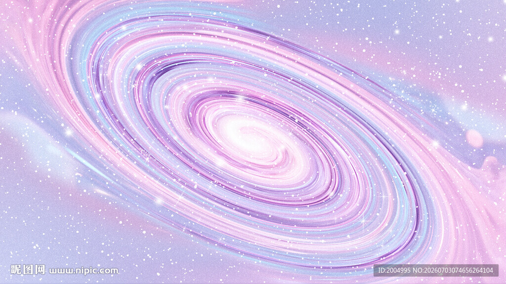 粉色唯美旋涡星空