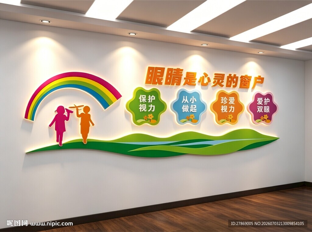眼科医院文化墙