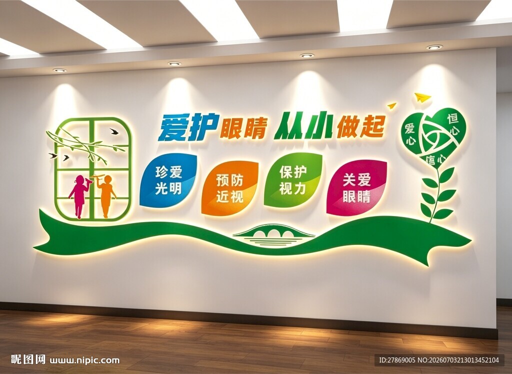 眼科医院文化墙