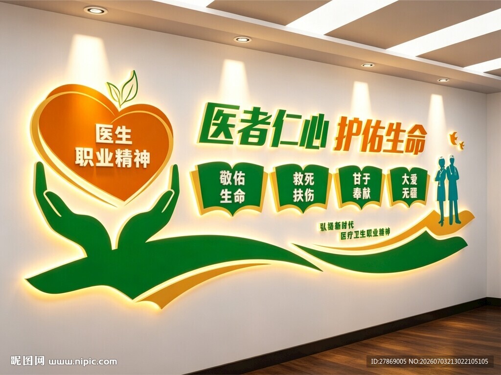 医院文化墙医德医风