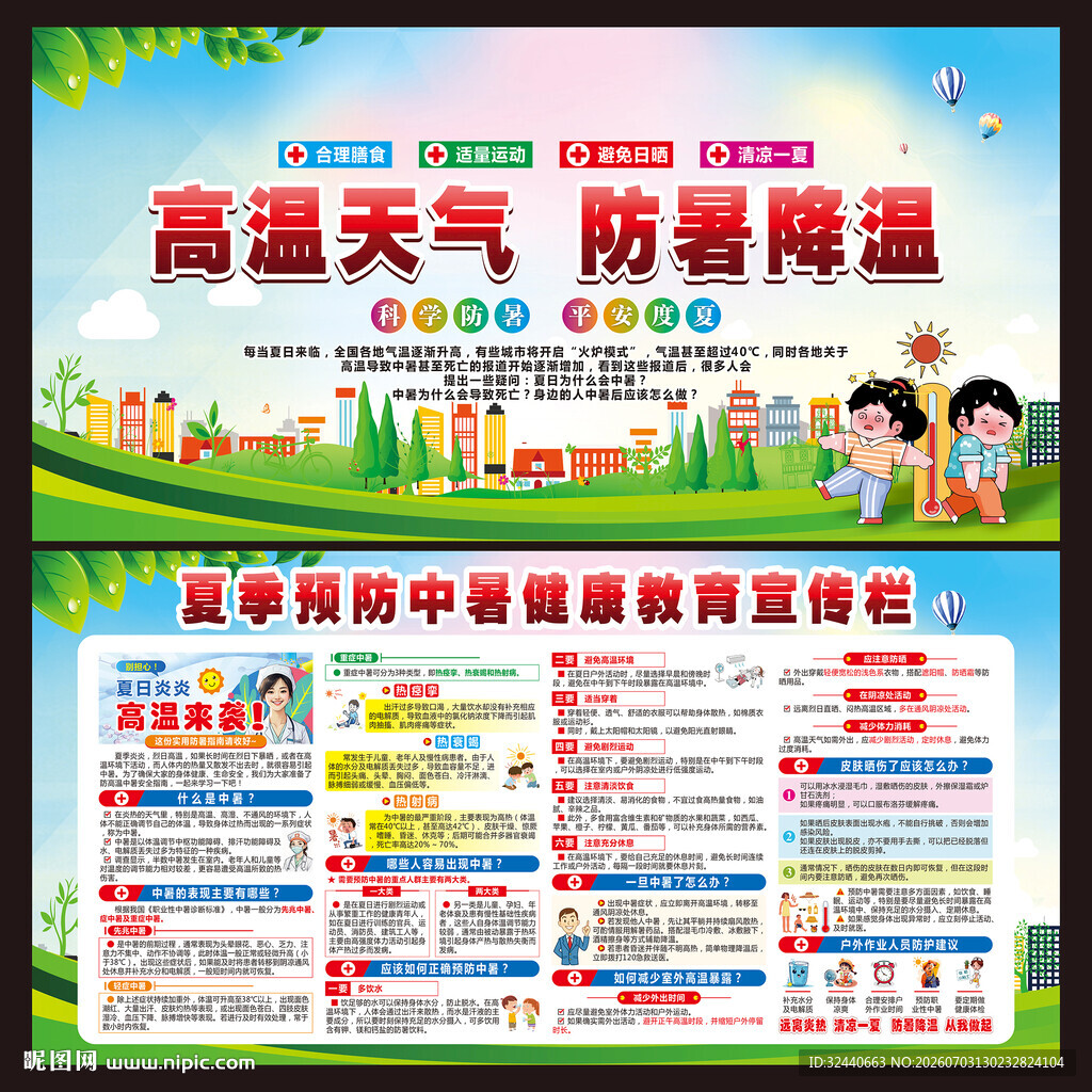 夏季预防中暑宣传栏