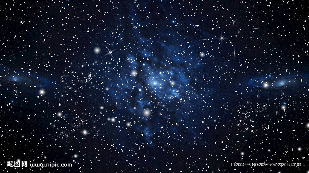 蓝色星空背景