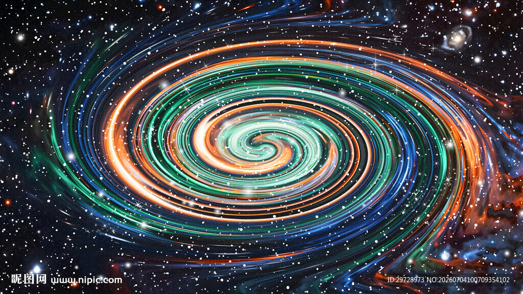 彩色宇宙星空旋涡