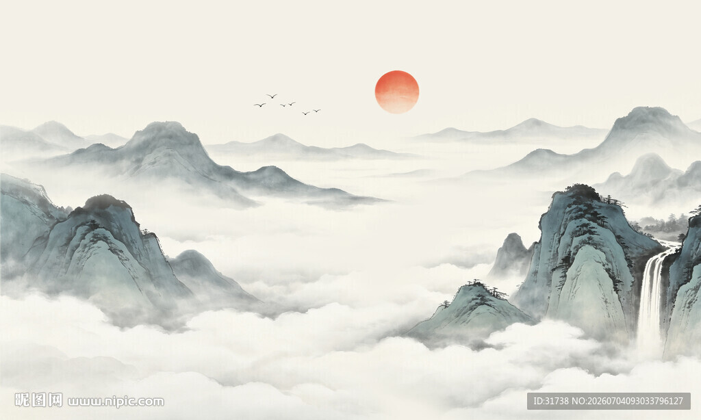 山水背景墙