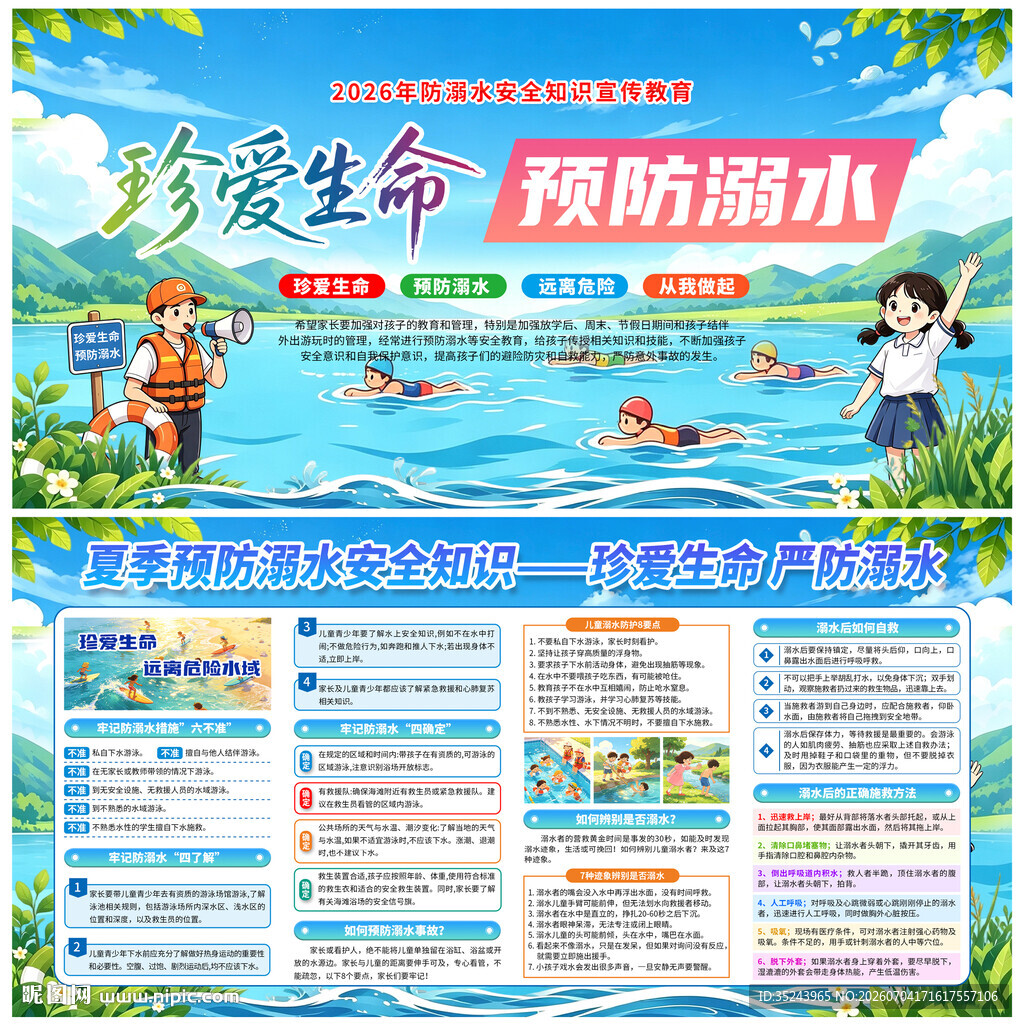 防溺水宣传栏