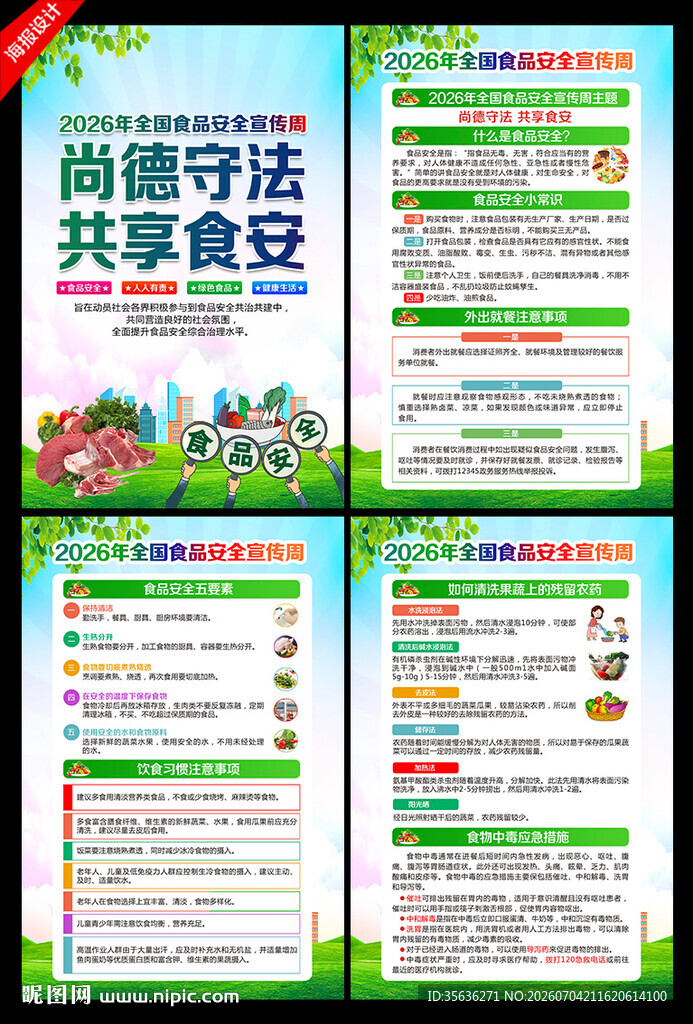 全国食品安全宣传周展板