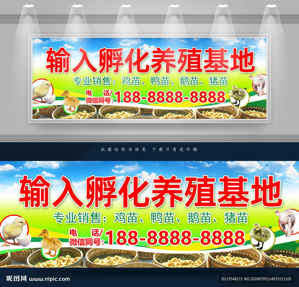 孵化招牌设计