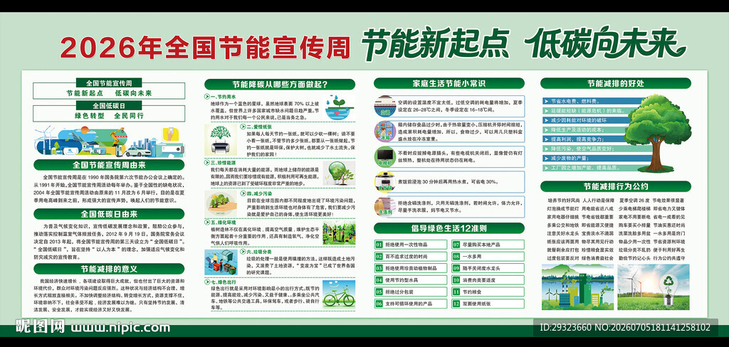 全国节能宣传周海报