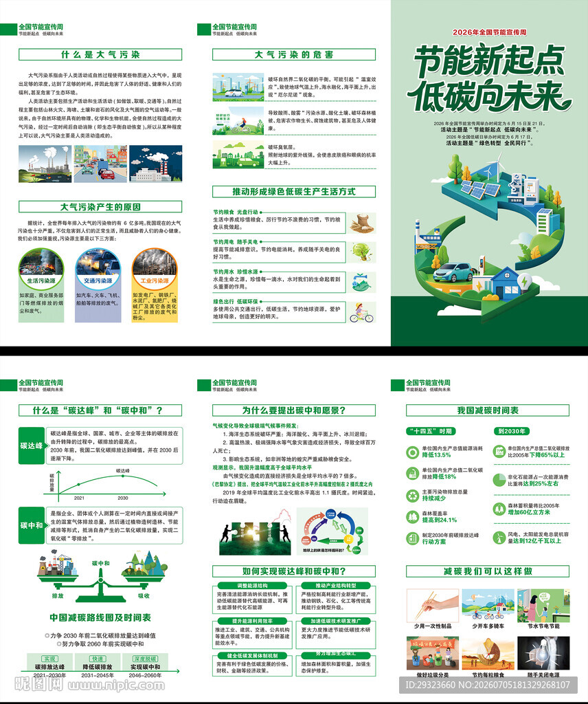 全国节能宣传周折页