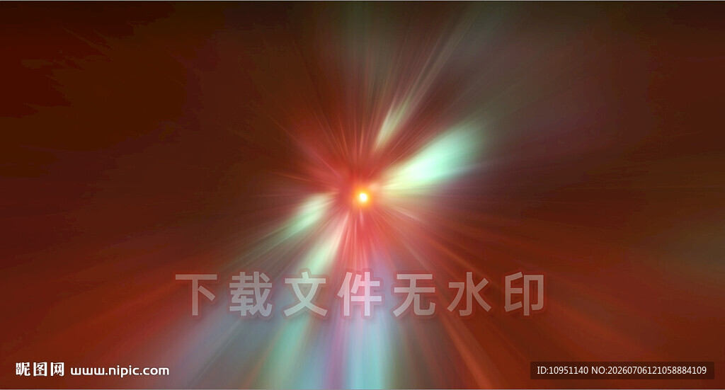 炫彩光线放射背景