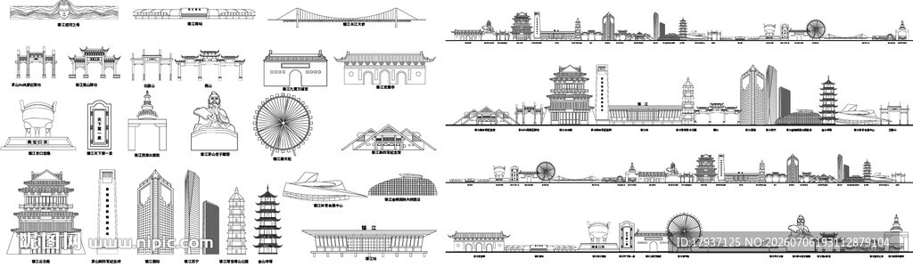 镇江城市建筑旅游剪影