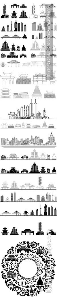 贵阳城市建筑旅游剪影