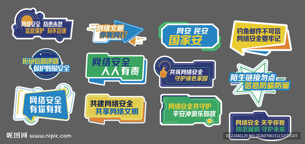 网络安全举牌