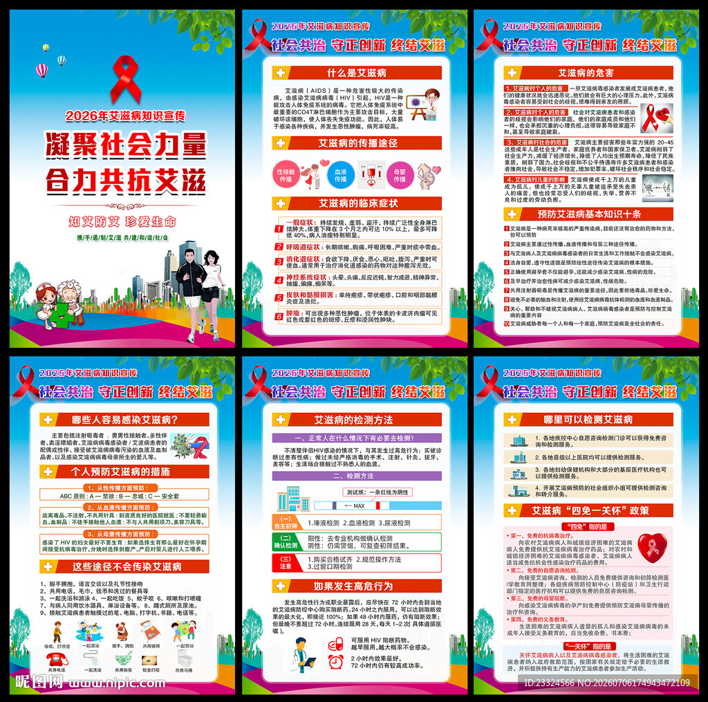 艾滋病挂图