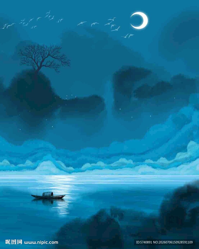 抽象意境山水画