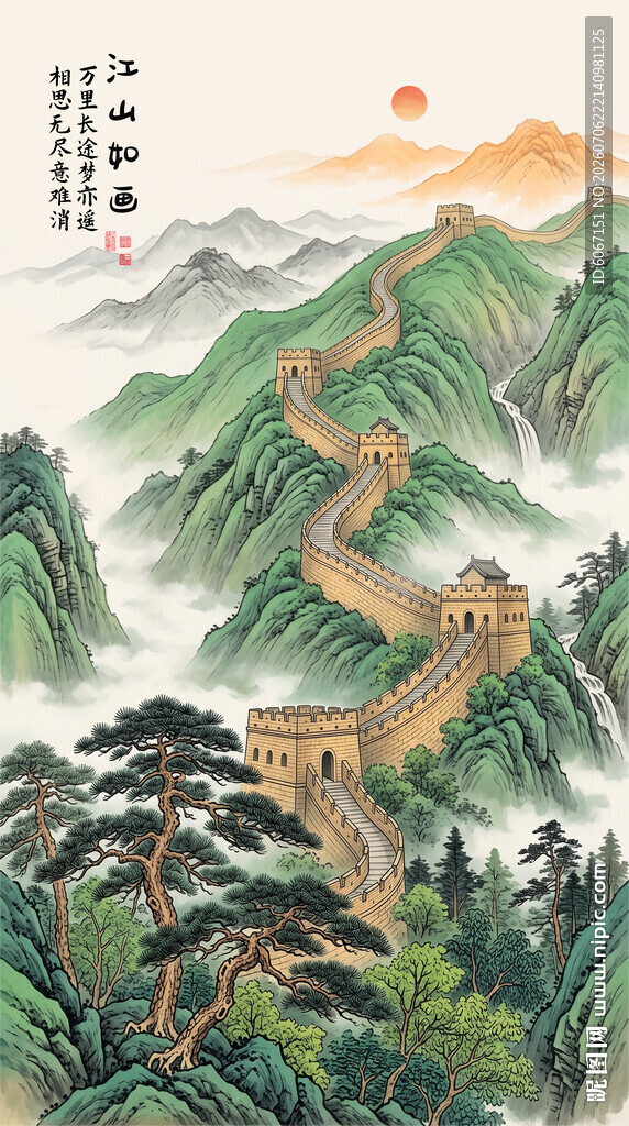 长城玄关装饰画