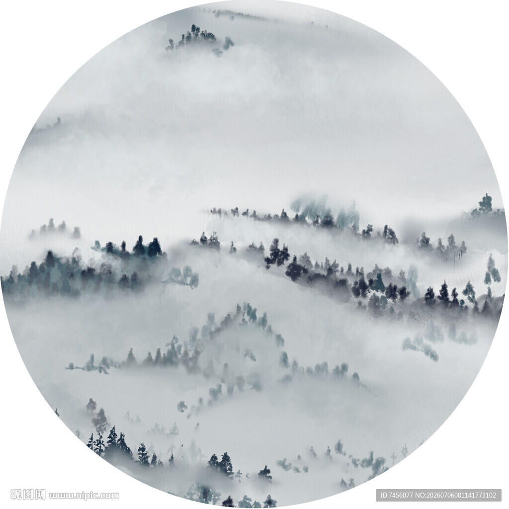 水墨山水意境图