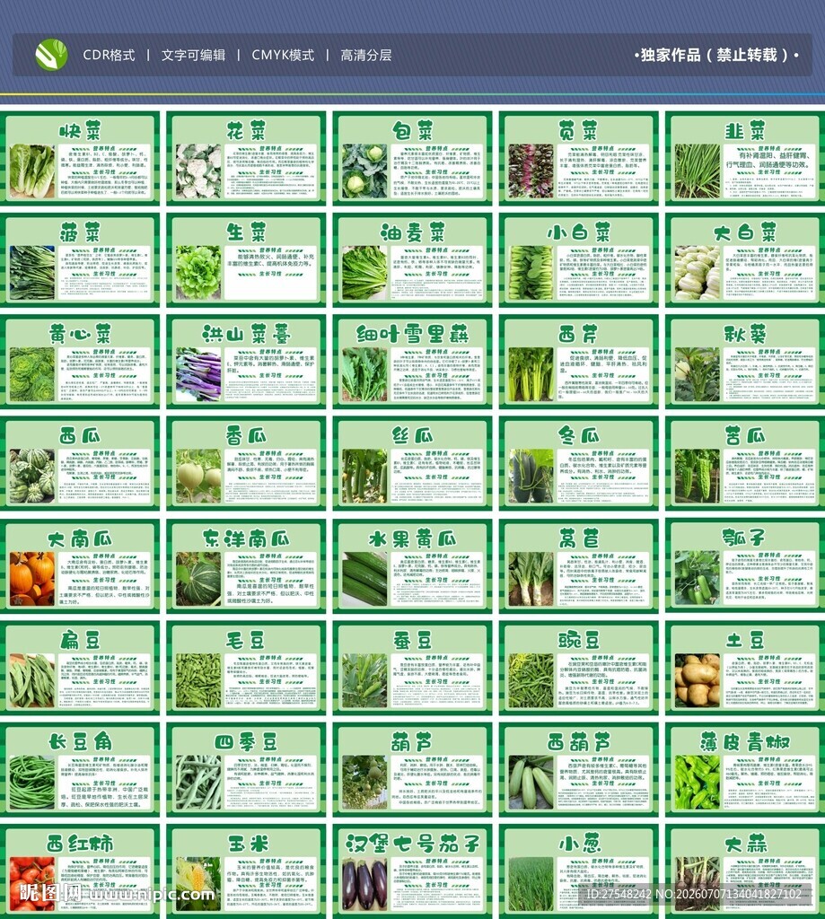 蔬菜牌