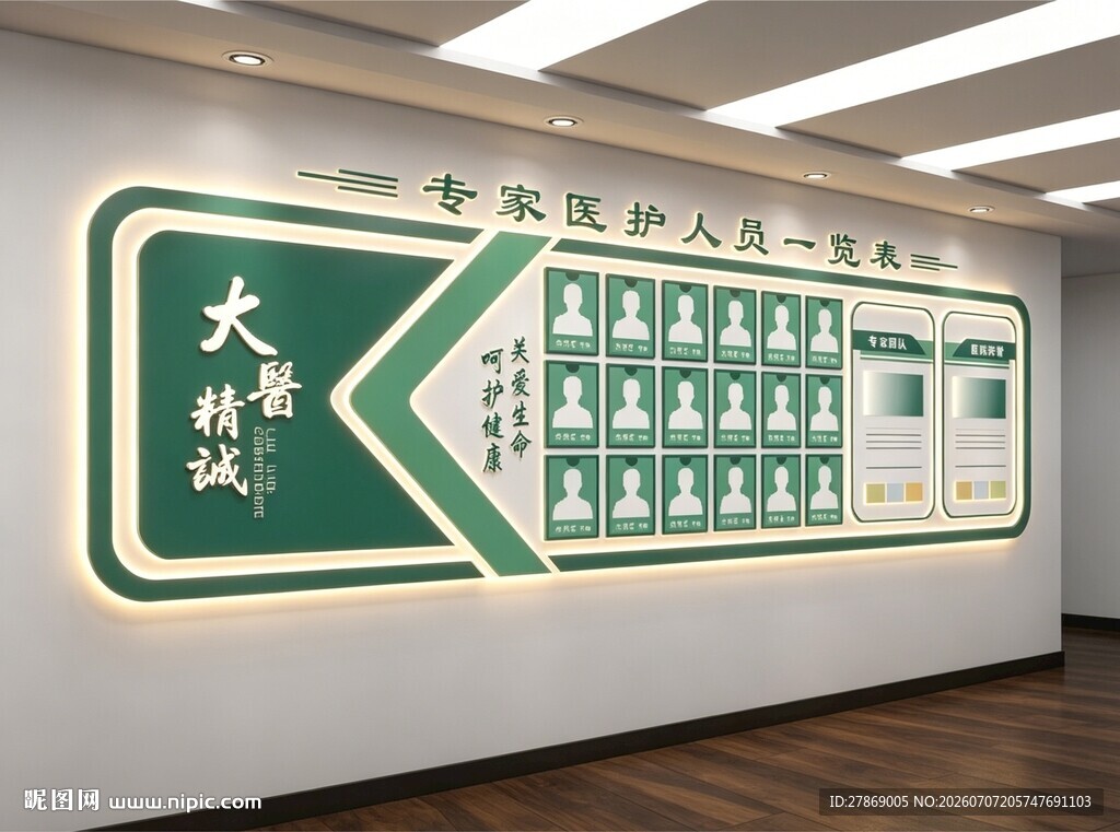 医院医生护士专家栏简介绍栏展板