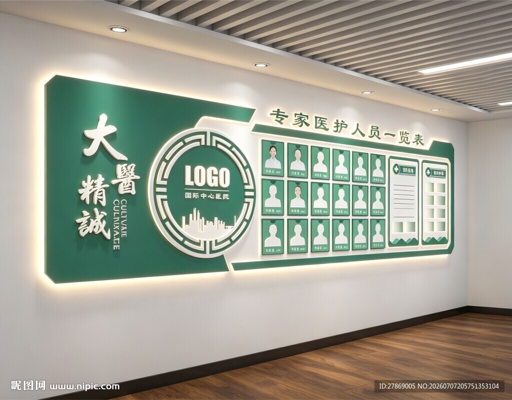 医院医生护士专家栏简介绍栏展板