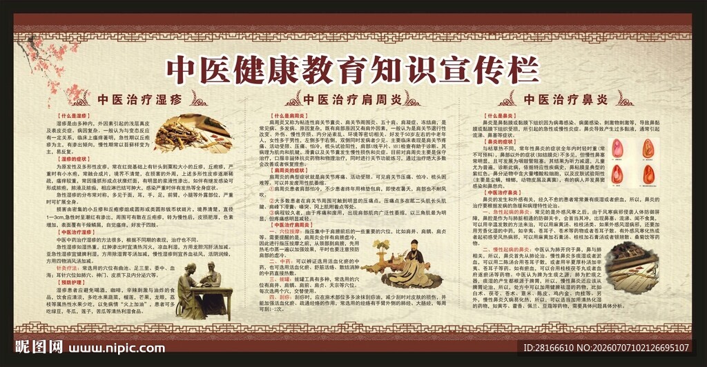 中医健康教育知识宣传栏
