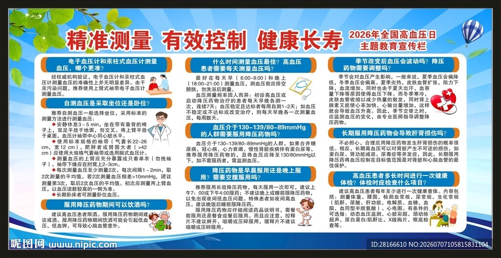 全国高血压日宣传栏