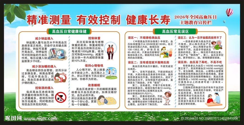 全国高血压日宣传栏