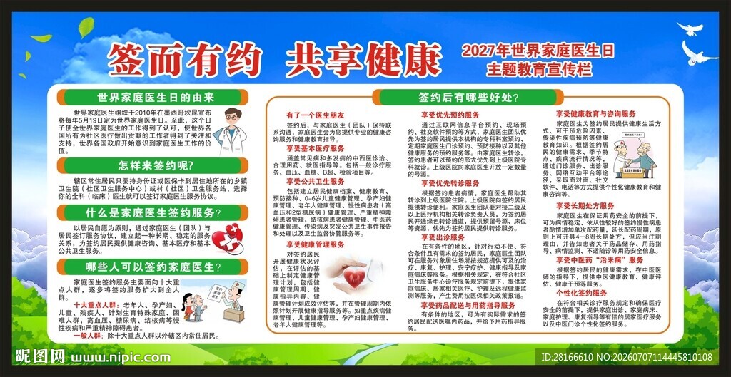 世界家庭医生日宣传栏