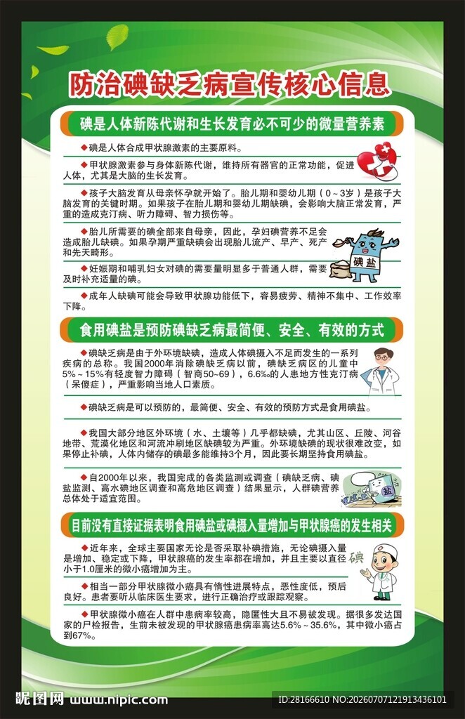 防治碘缺乏病日海报