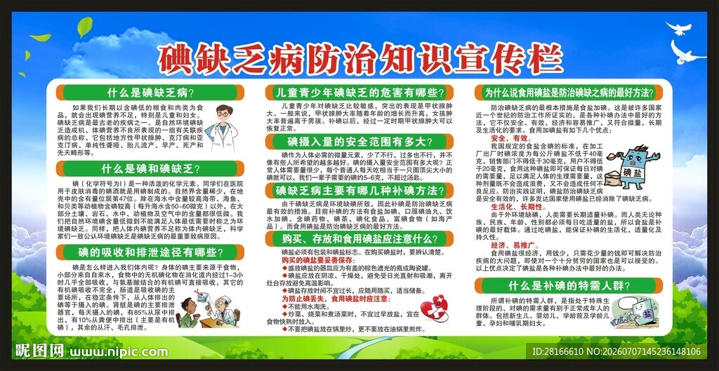 防治碘缺乏病日宣传栏