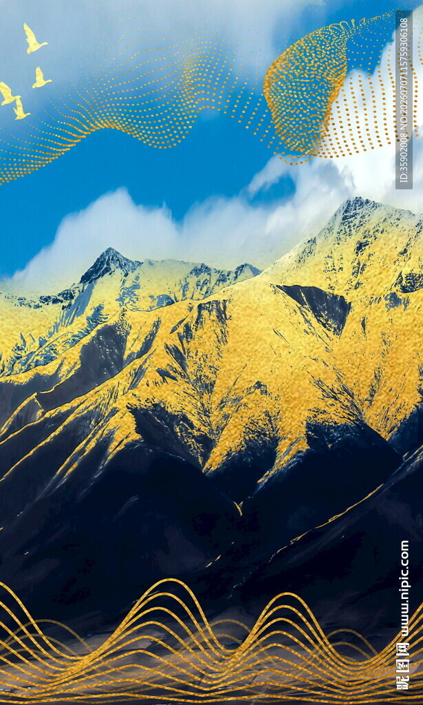 壮丽雪山与梦幻天际线